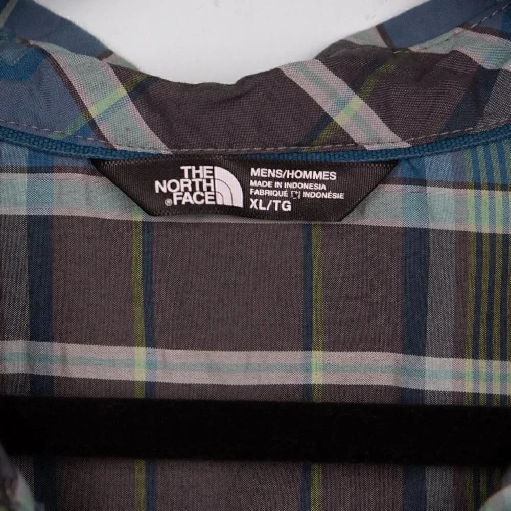 The North Face plaid button up shirt-XL